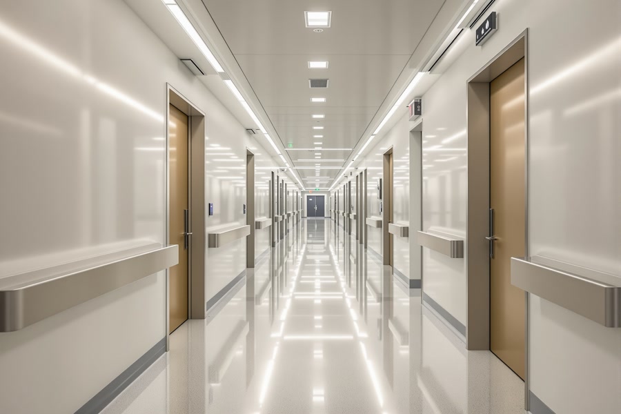 Hertford County Hospital — commercial flooring installation